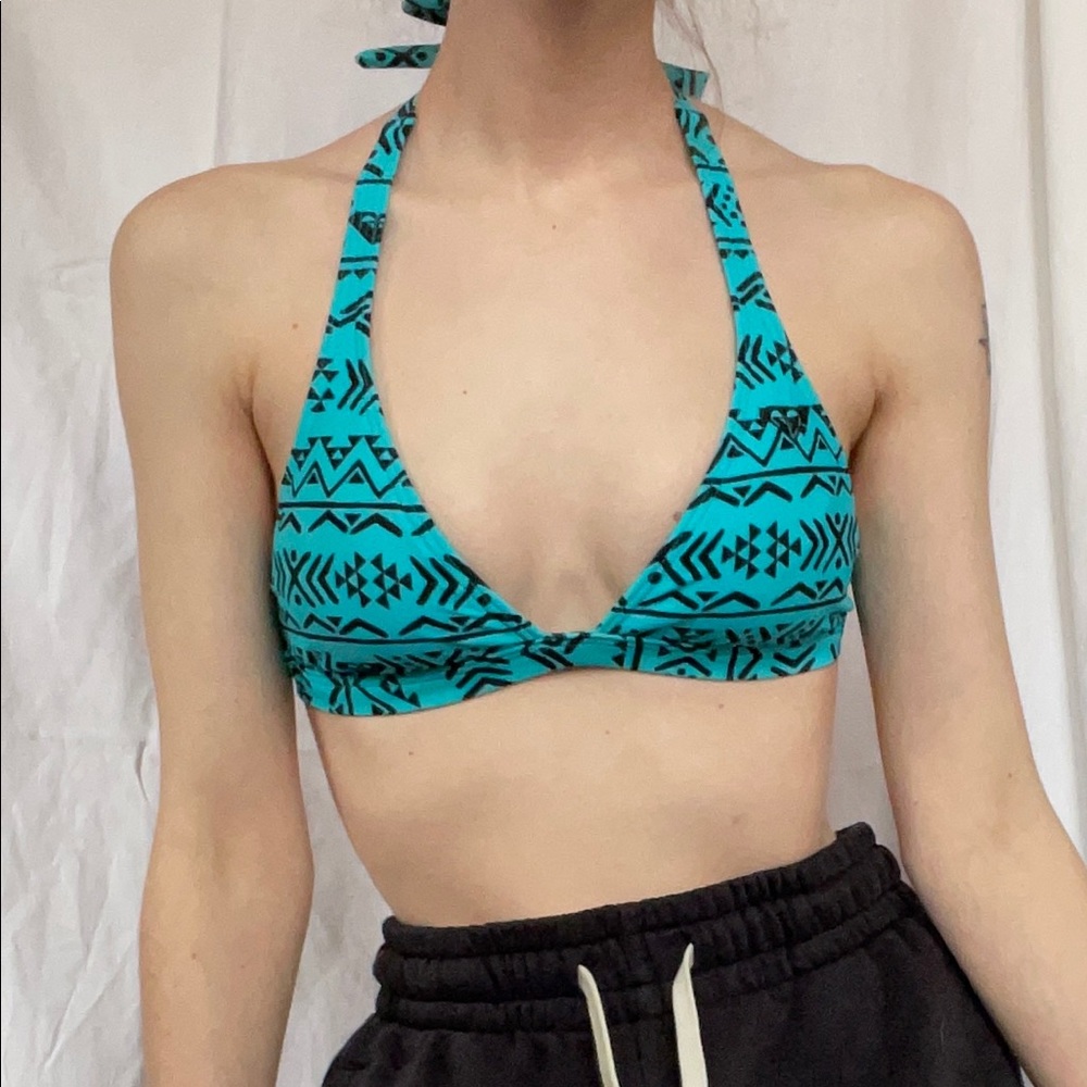 Roxy tribal pattern bikini top